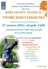 Wyniki Konkursów - Dzielnicowy Festiwal Twórczości Szkolnej