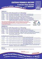 Program CPK na lipiec i sierpień 2011 do pobrania