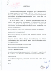Ostateczny protokół z posiedzenia Komisji powołanej zarządzeniem 4/11