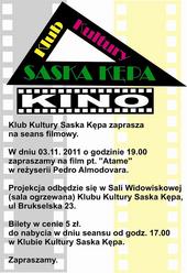 Kolejny seans filmu w KK Saska Kępa!