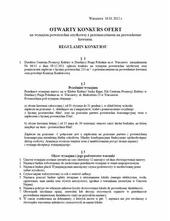 Konkurs na prowadzenie kawiarni