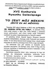 Zaproszenie na konkurs rysunku 