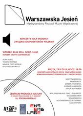 Koncerty towarzyszące Festiwalowi WARSZAWSKA JESIEŃ