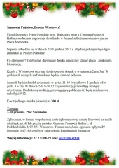 Bożonarodzeniowy Jarmark - zmiany dla wystawców